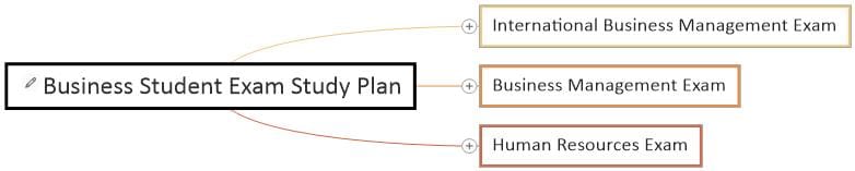 Business Student Exam Study Plan Template