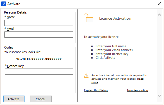 automatic activation screen for mindgenius 2018