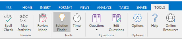 solution finder on mindgenius desktop