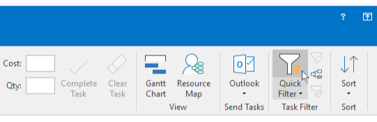 Sorting tasks branches by resource