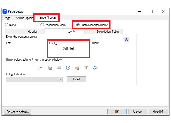 adding a footer that includes a path to a map