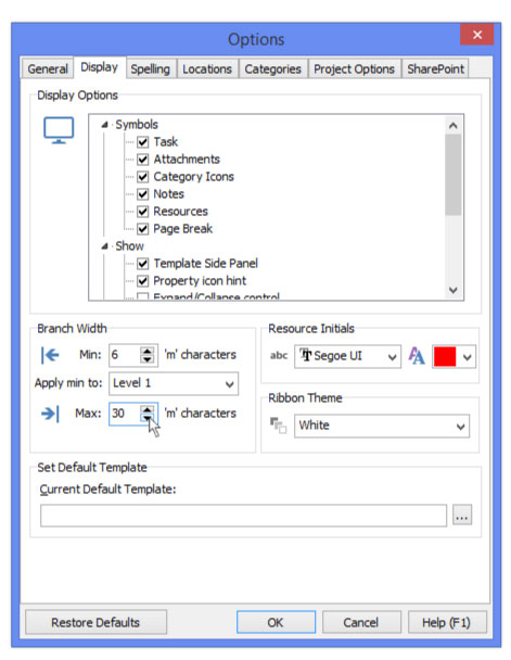 editing text wrap in mindgenius