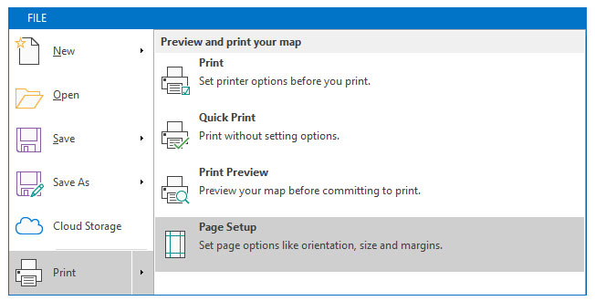 printing-a-map-on-a-custom-paper-size | MindGenius mindgenius