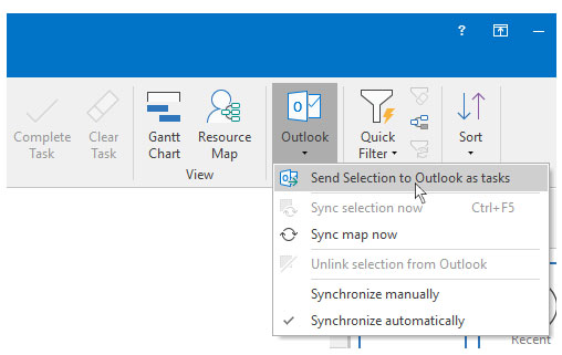 synchronising tasks with outlook