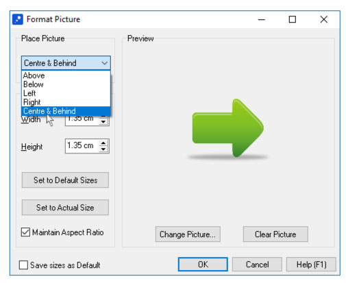 layout showing how to centre an image