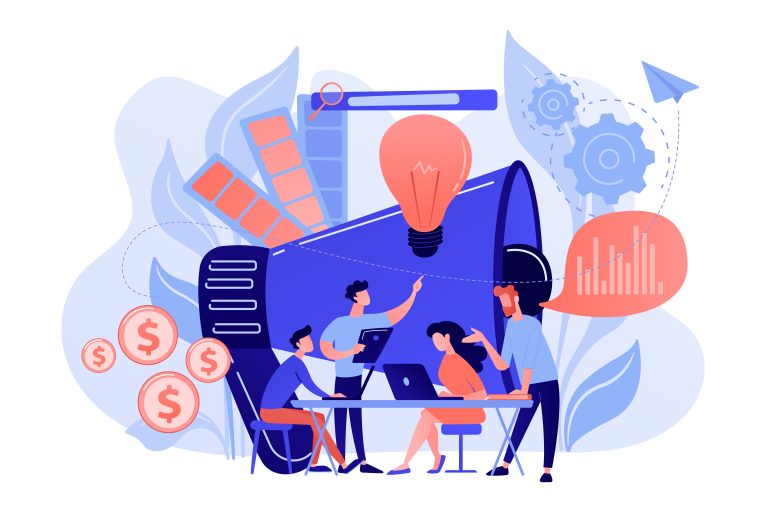 Digital marketing team concept vector illustration. | MindGenius mindgenius